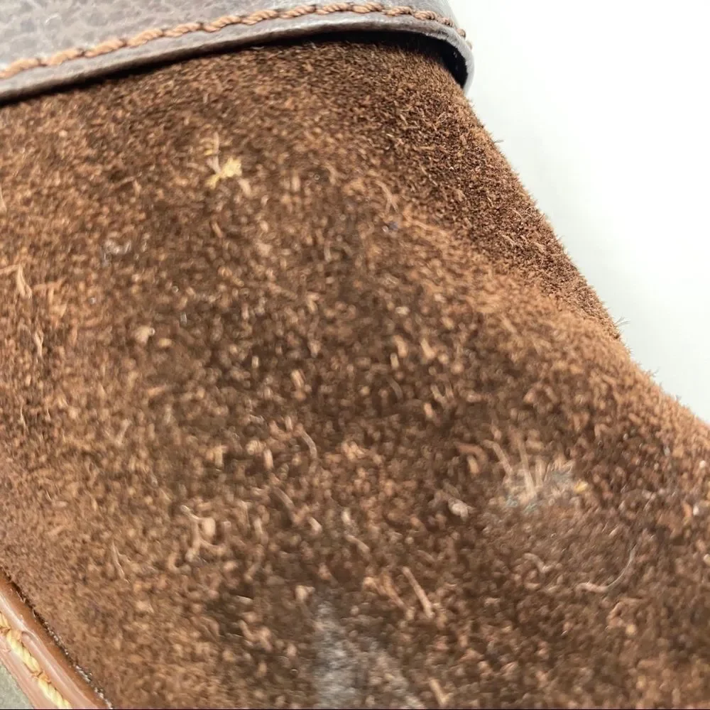 Naturalizer Kenning wedge bootie suede & knit 7.5